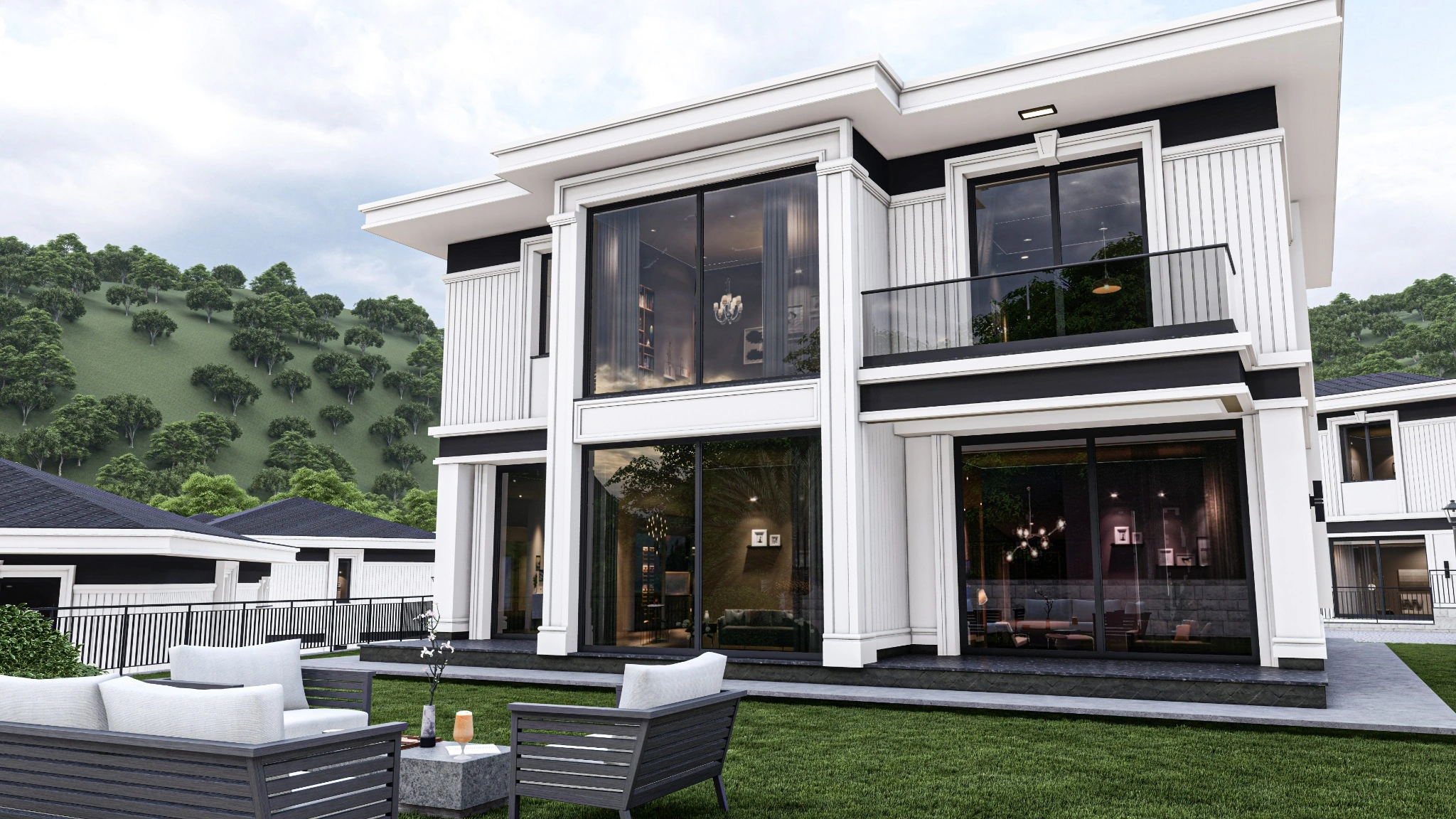 Perla Land villa and garden view