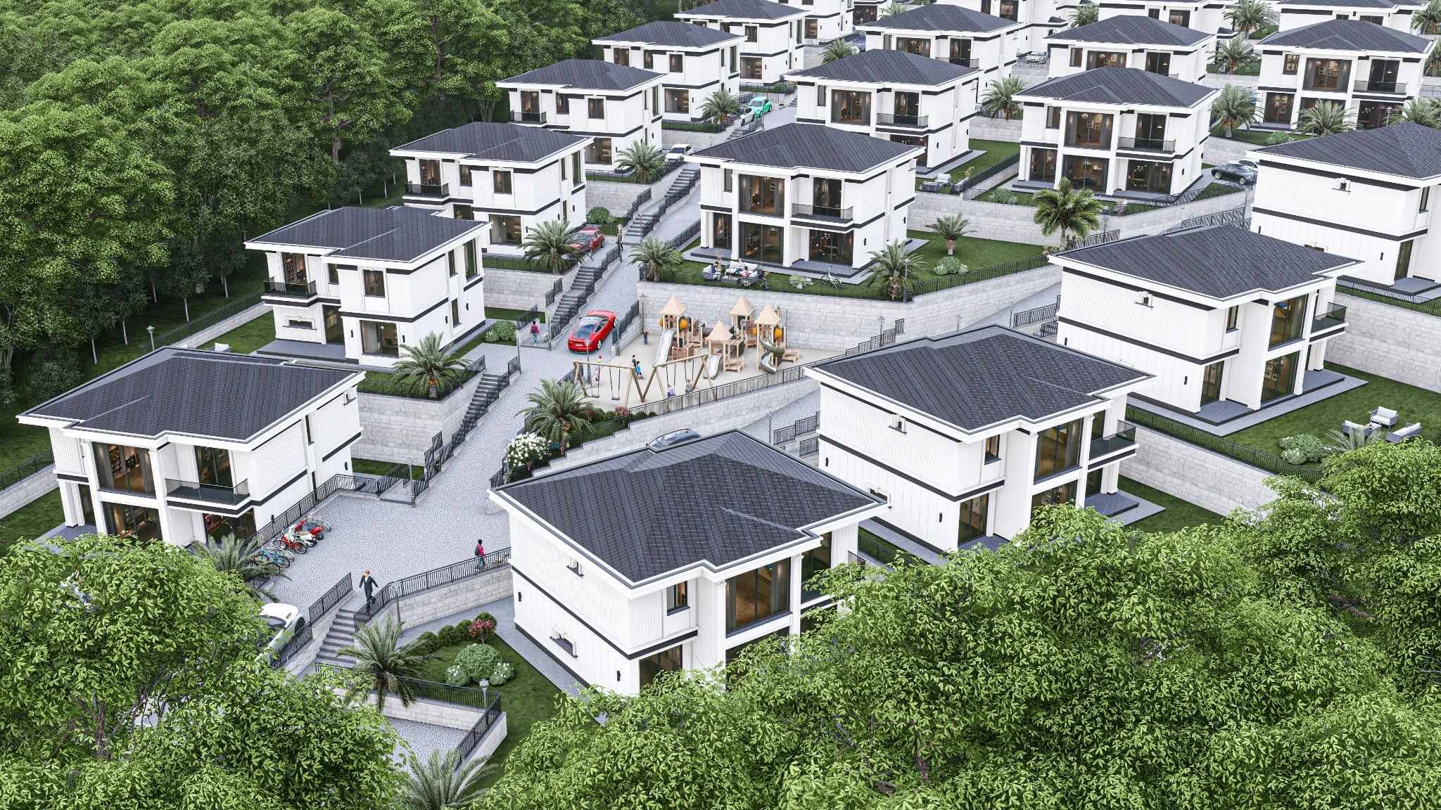 Perla Land architectural masterplan view