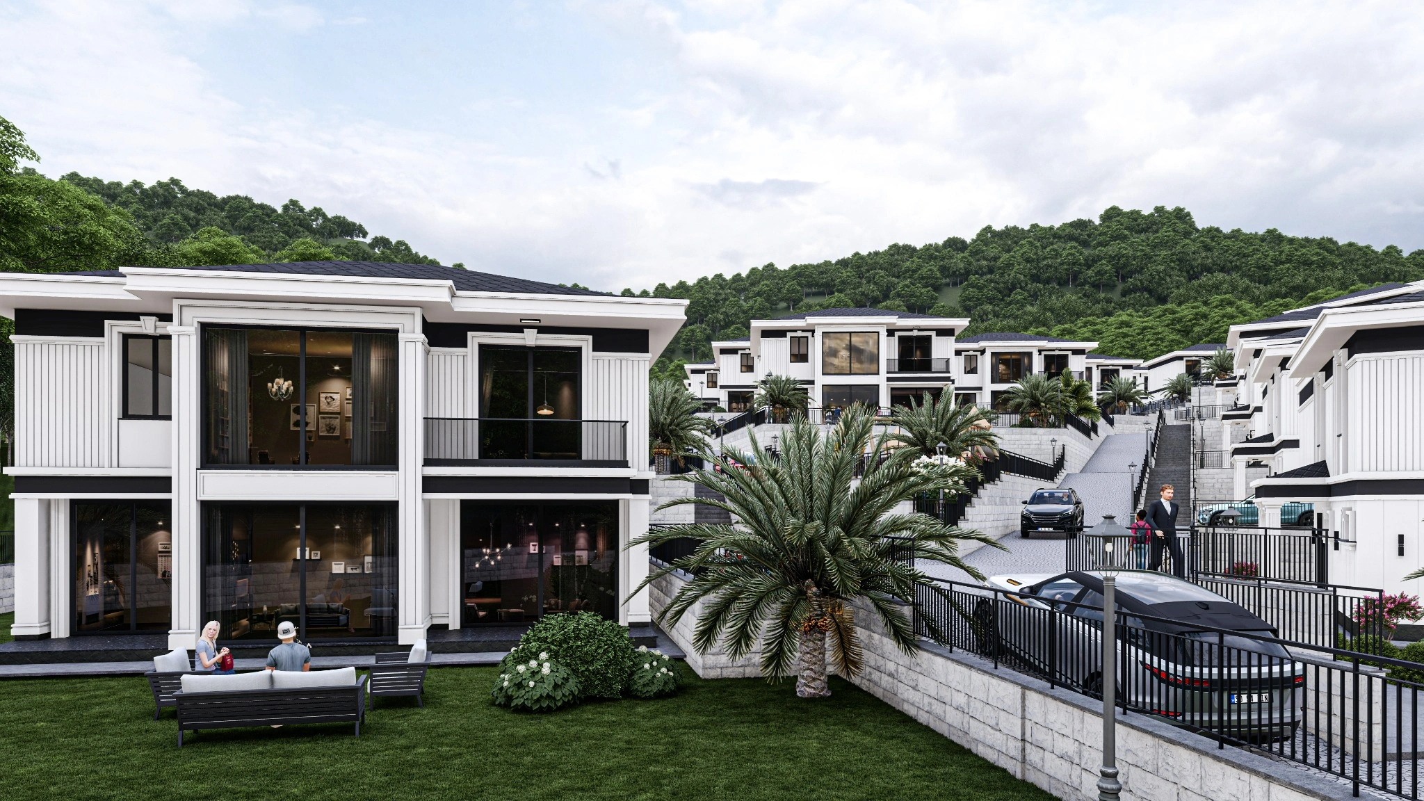 Perla Land villa living area