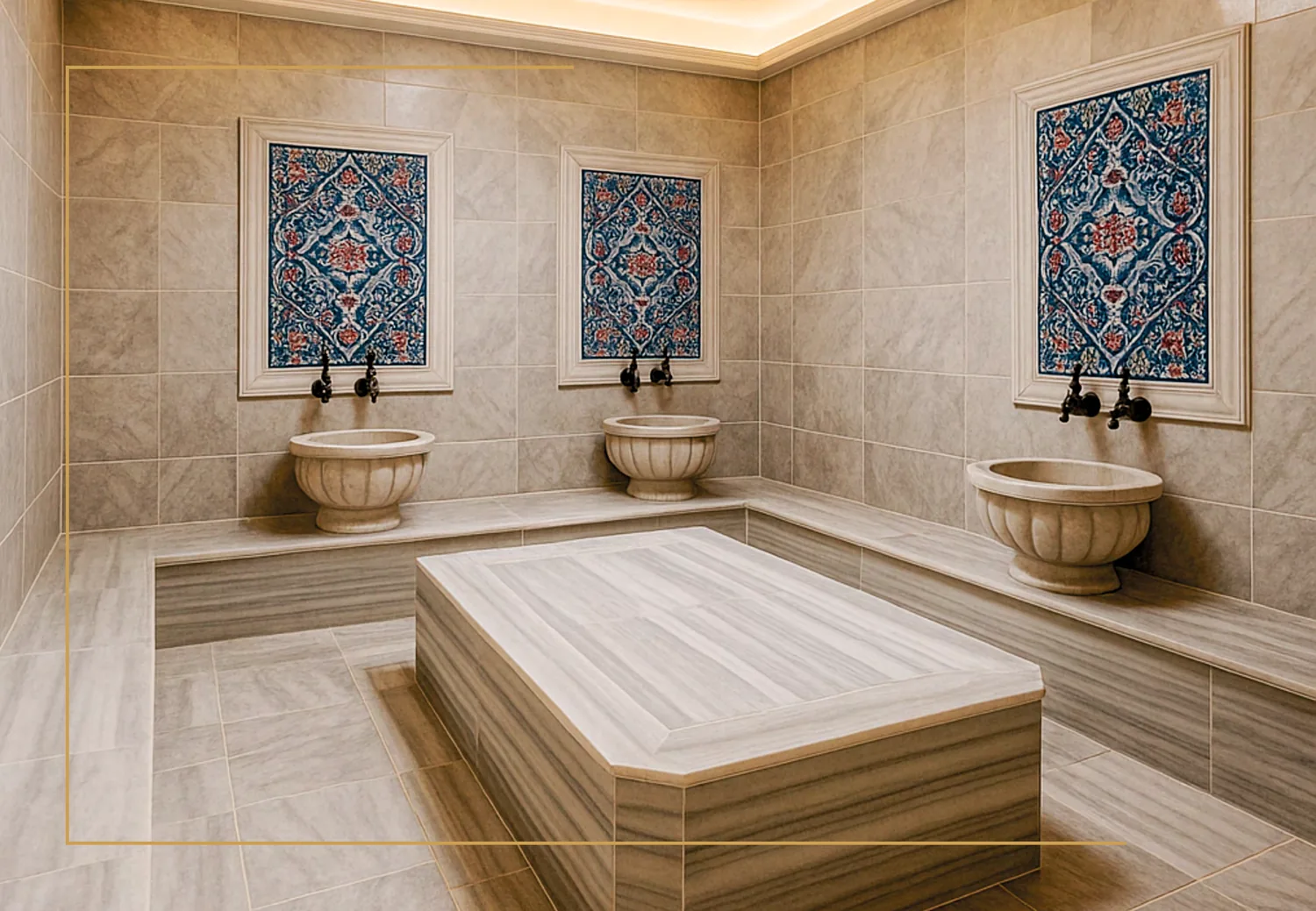 Perla Land social facility Turkish bath