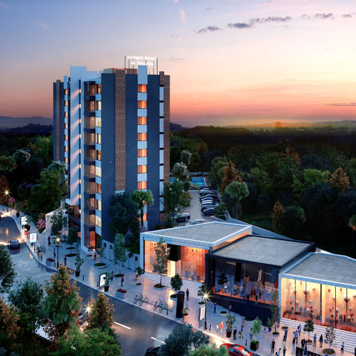 La Vida City evening overall view