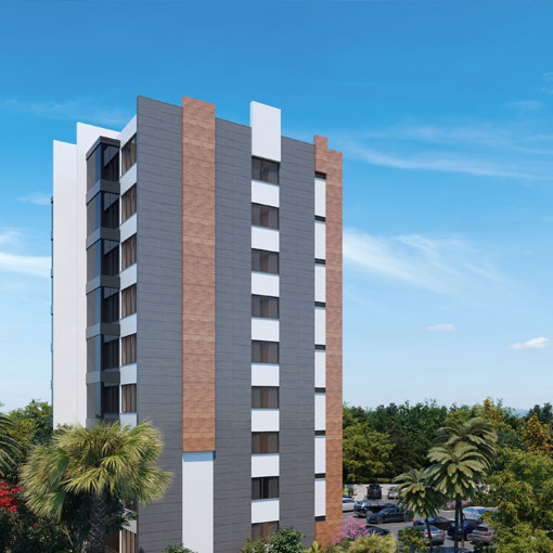 La Vida City block exterior