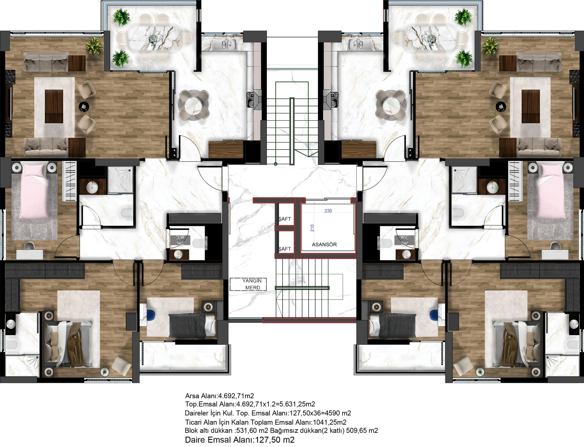 La Vida City typical floor plan