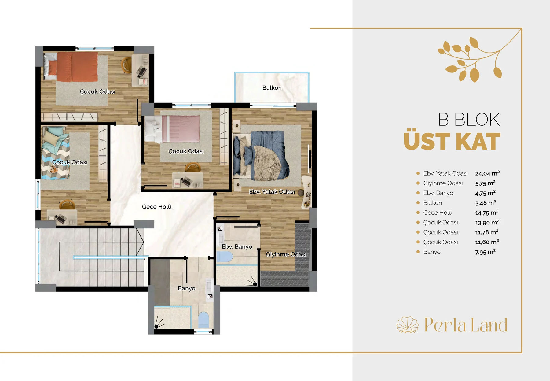 B Block upper-floor plan